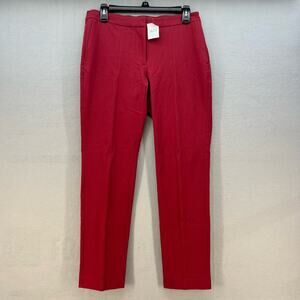 NWT J. Jill Pants Women's Size 4  Premium Bi-Stretch Cranberry Business Casual